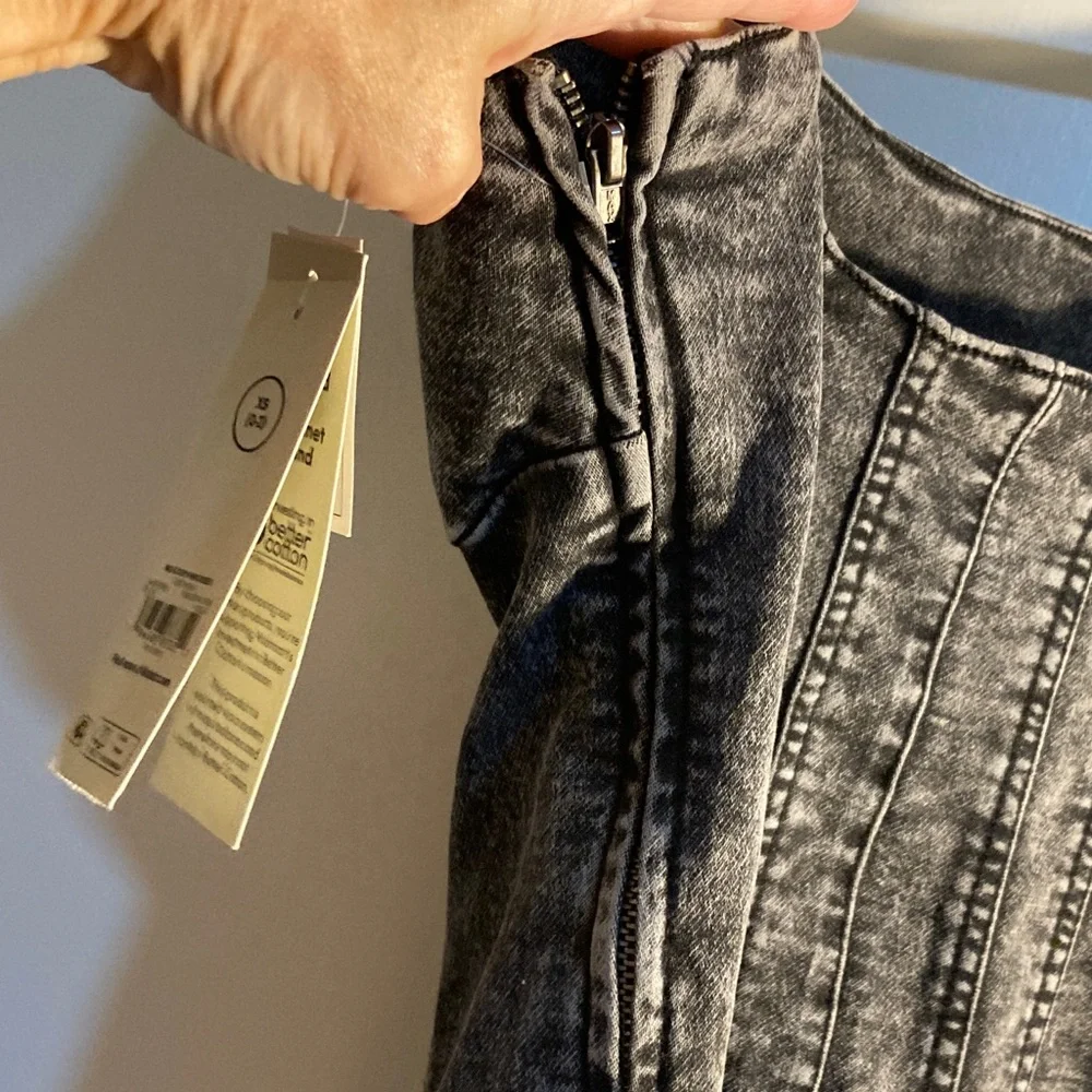 No Boundaries Charcoal Denim Dress - Picture 4 of 6